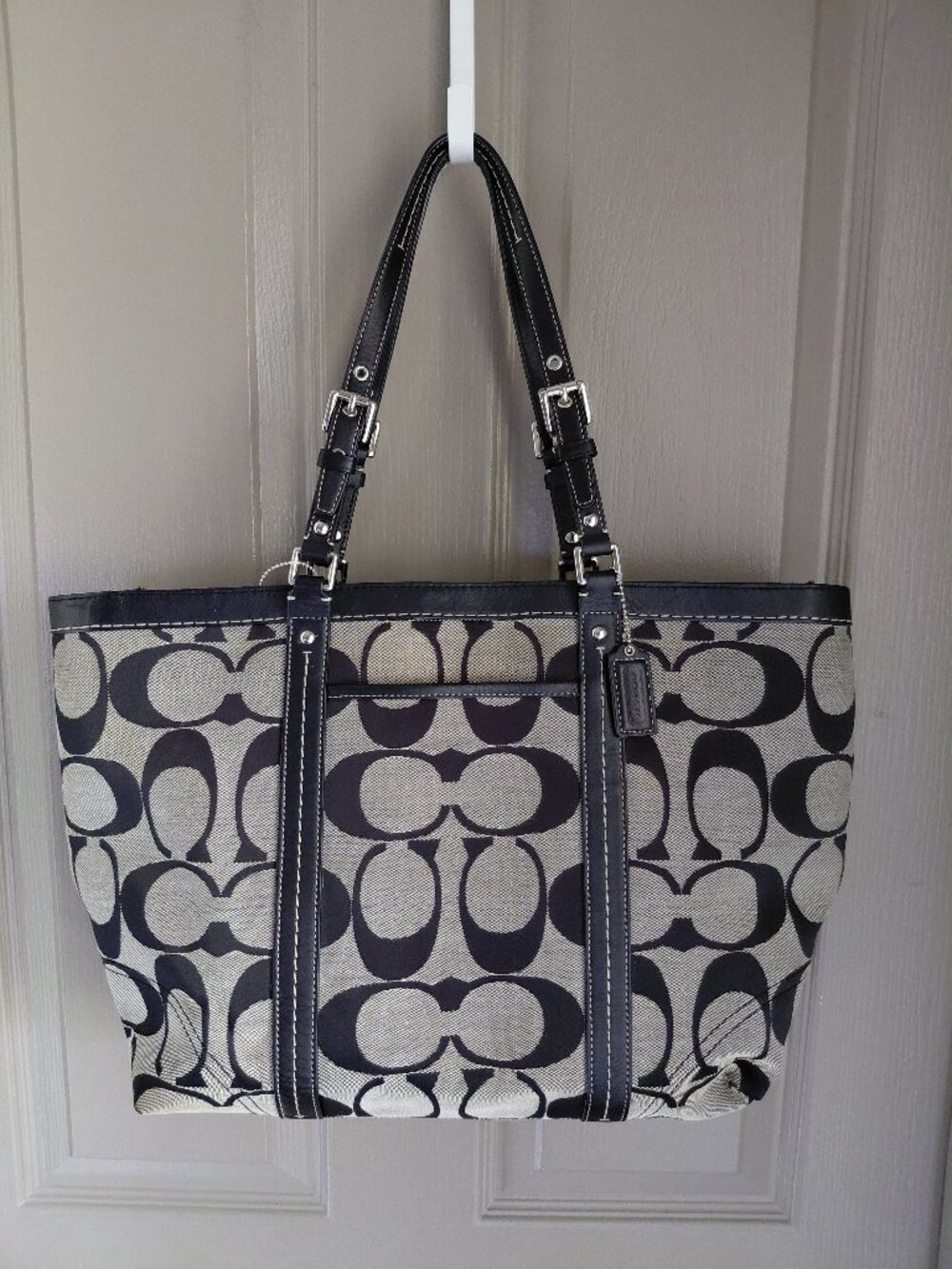 Coach Signature Jacquard Tote Bag